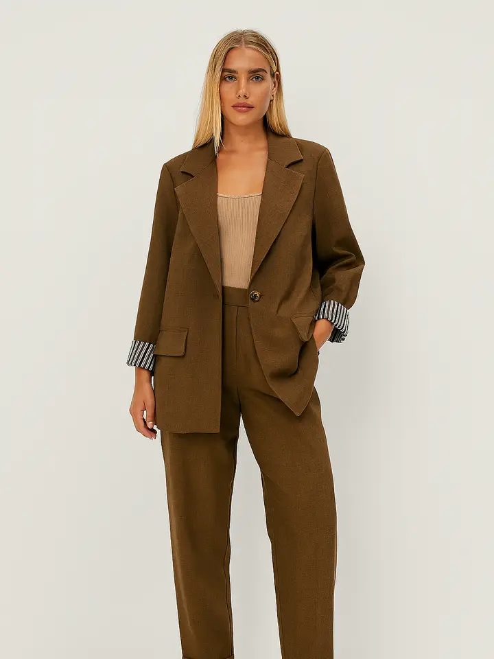 Veste femme élégant (Kaki, SM)