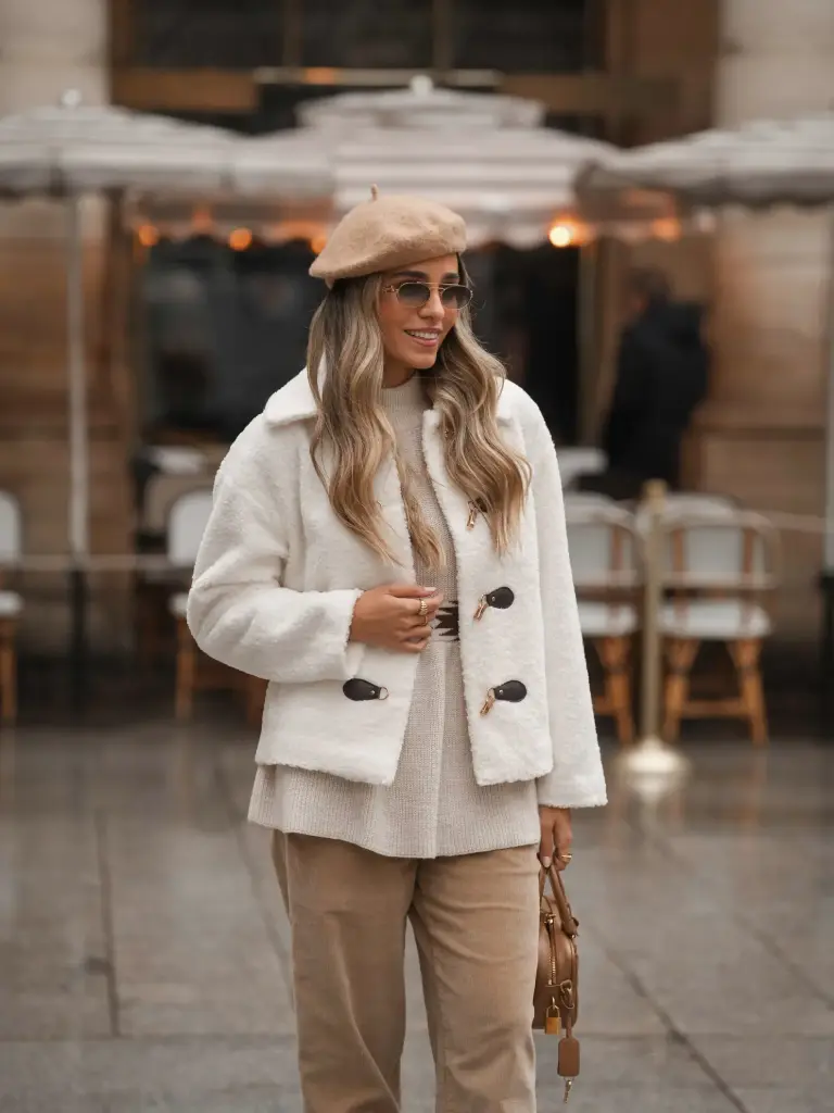 Manteau fourrure courte