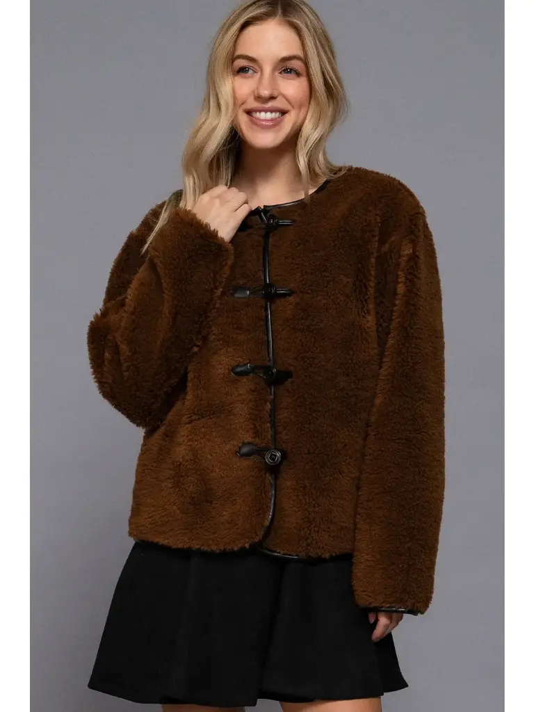 Veste manches longues col bas 