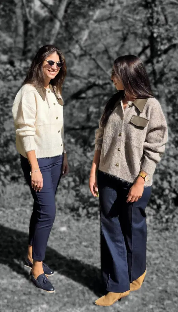 Gilet à col Chemise Similicuir (Beige)