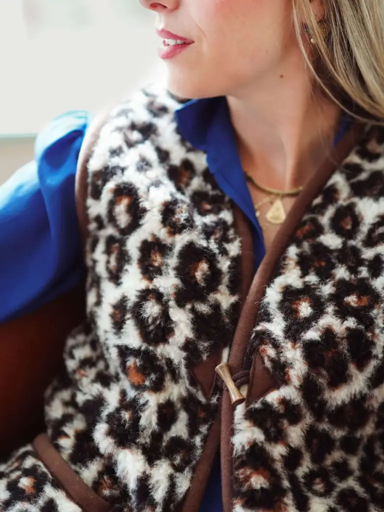 Gilet en laine - Adulte- panthère