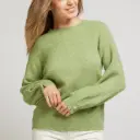 PAMELA - Pull doux manches longues à bouton