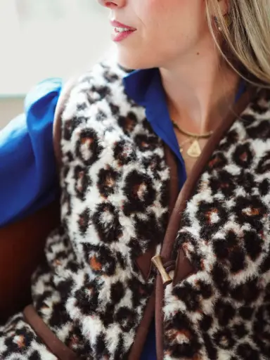 Gilet en laine - Adulte- panthère