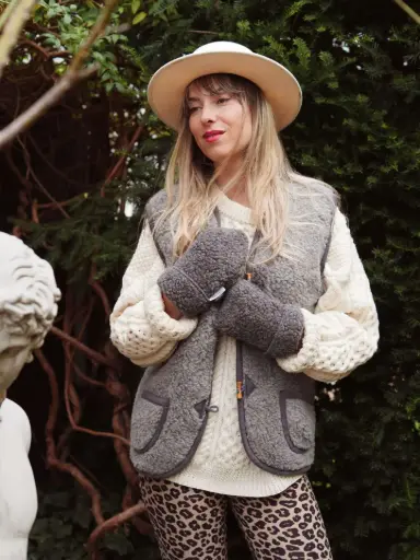 Gilet en laine - Adulte - Gris