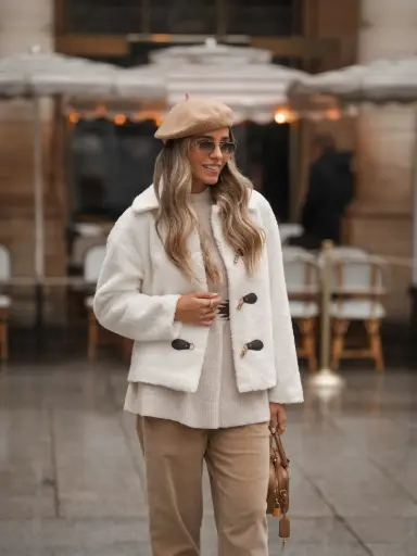 Manteau fourrure courte