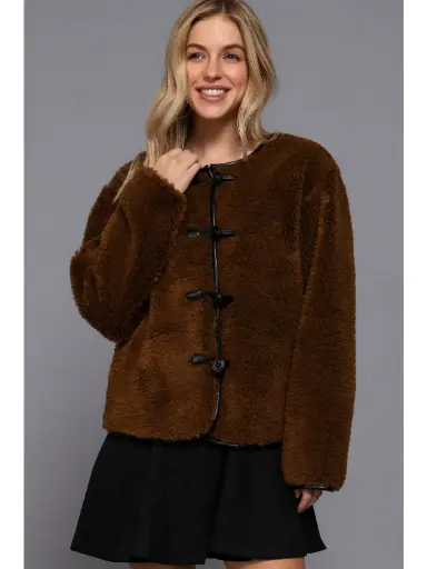 Veste manches longues col bas 