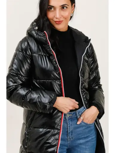 Doudoune mi-longue réversible imperméable